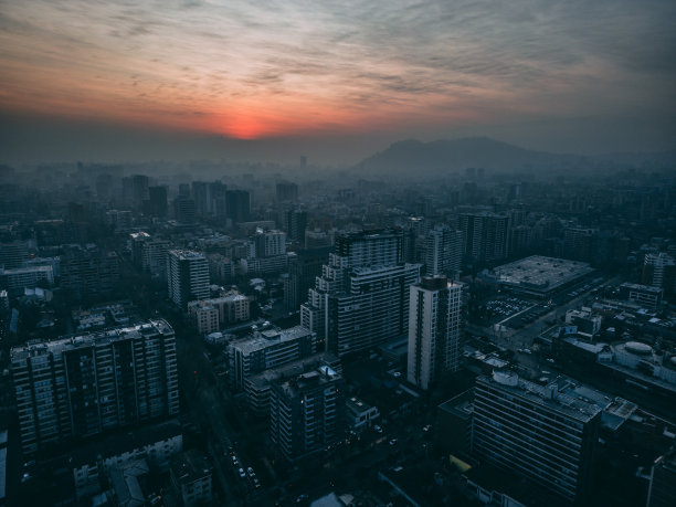 智利圣地亚哥景观街道图片下载