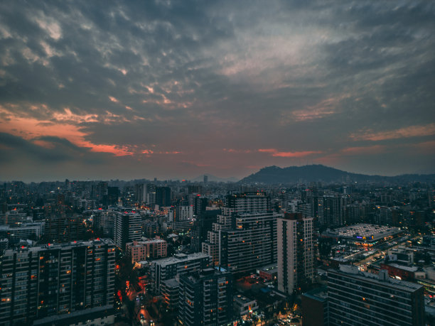 智利圣地亚哥景观街道图片下载