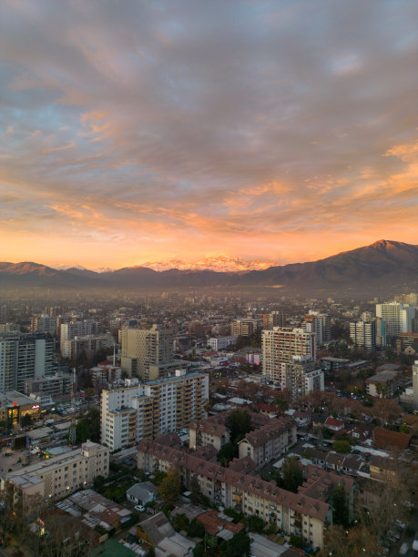 智利圣地亚哥景观街道图片下载