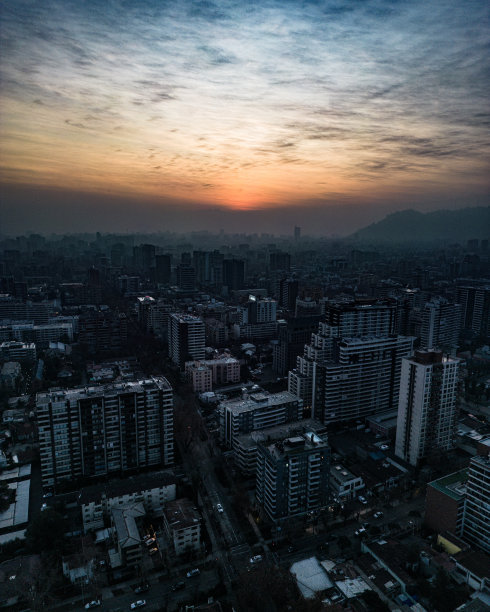 智利圣地亚哥景观街道图片下载