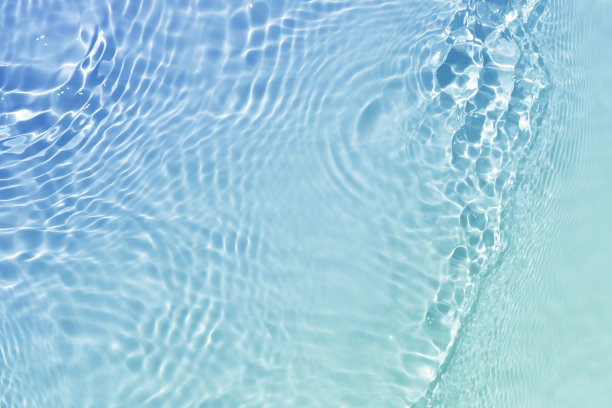 抽象蓝绿色水波，自然漩涡图案纹理，背景摄影图片下载