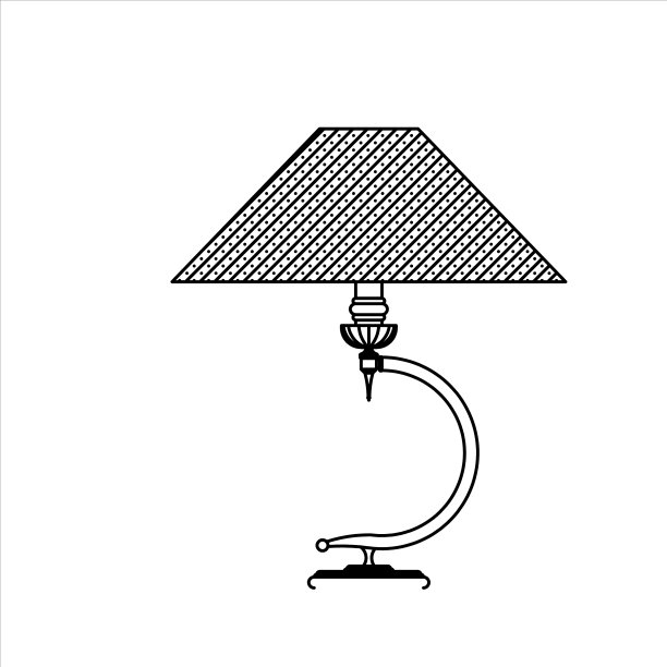 独特而现代的卧室装饰灯草图图片下载