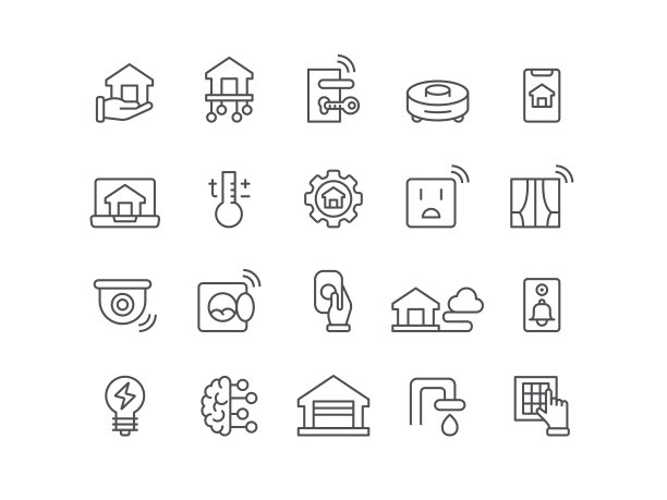 家庭自动化图标图片下载