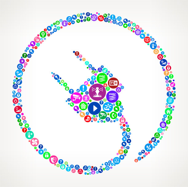 插头家居自动化技术图标模式图片下载