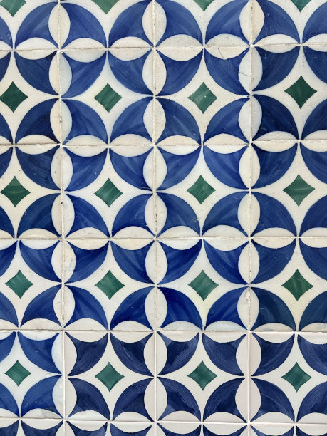 古老的传统葡萄牙瓷砖- Azulejos图片下载