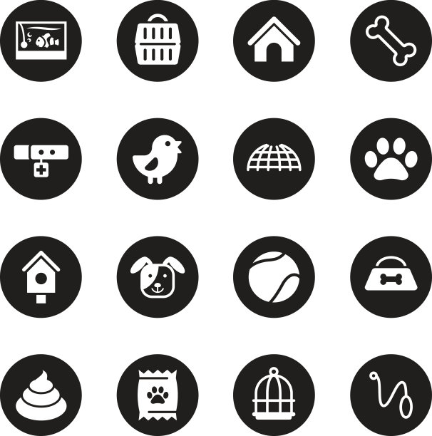宠物图标-黑圈系列图片下载