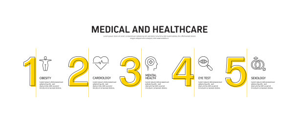 医疗保健和医疗概念信息图设计矢量插图图片下载