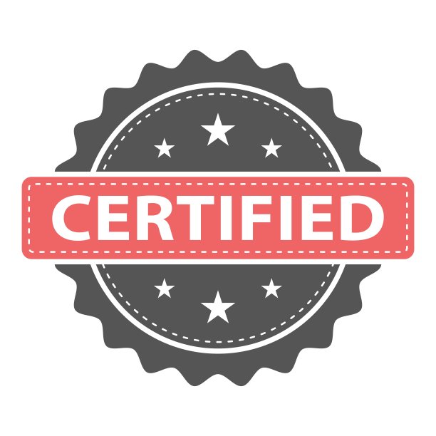 认证印章,印章。矢量徽章，图标模板。插图孤立在白色背景。图片下载