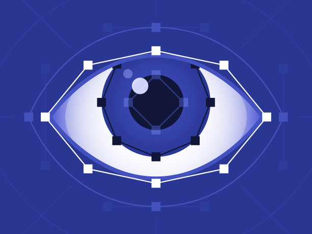 人工智能人脸识别光学眼技术设计要素图片下载