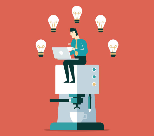 咖啡时间——商人图片下载