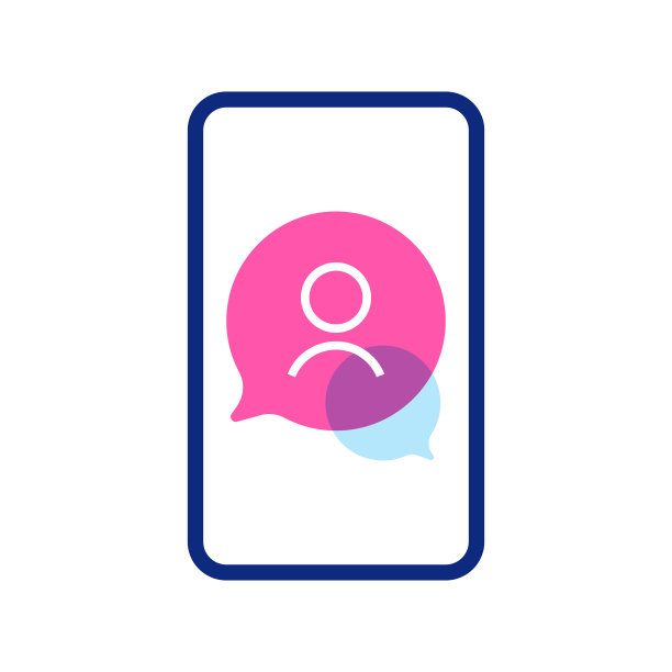 智能手机语音泡泡和设计元素图片下载