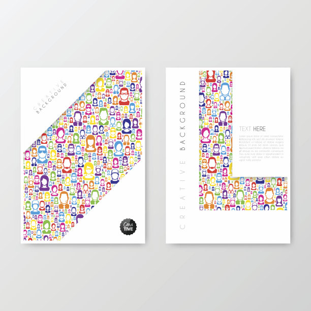 宣传册模板布局，封面设计，商业年度报告，传单，杂志图片下载