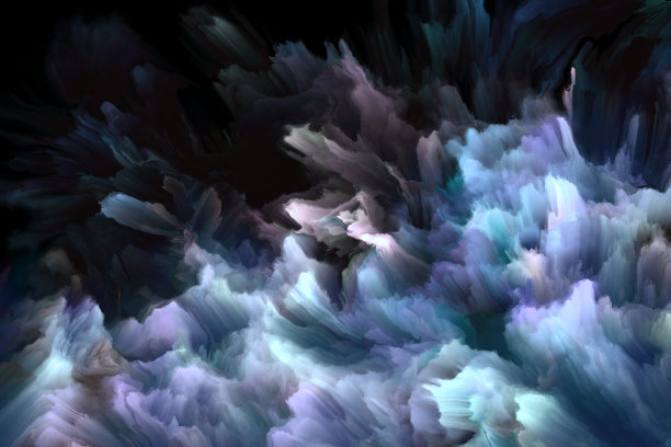 黑色背景上的冰晶，冬季圣诞设计元素图片下载