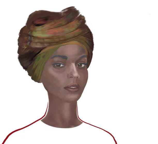 这是一个非洲女孩法拉希的生动肖像图片下载