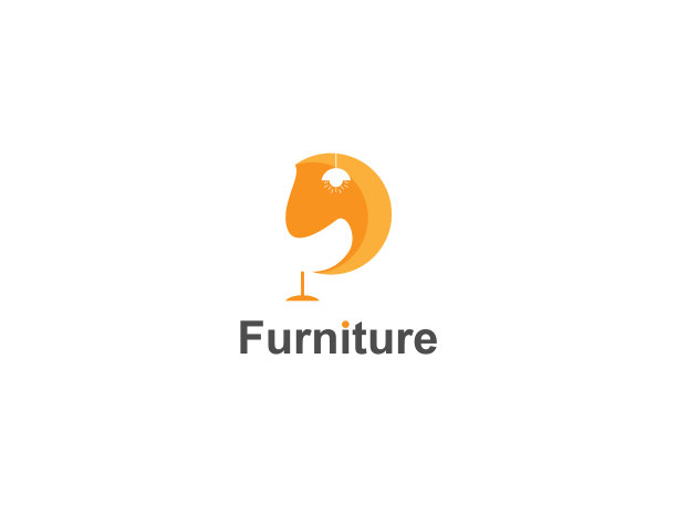 抽象家具标志橙色纹理图片下载