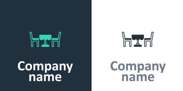 标志类型法国咖啡馆图标孤立在白色图片下载