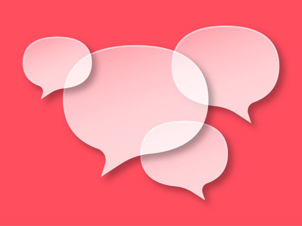 带有投影和可编辑笔画的语音气泡图片下载