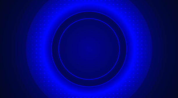 现代未来技术几何圈抽象背景与深蓝色的颜色设计图片下载