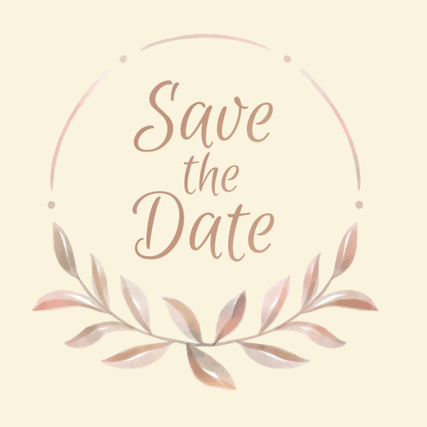 手绘婚礼字母图片下载