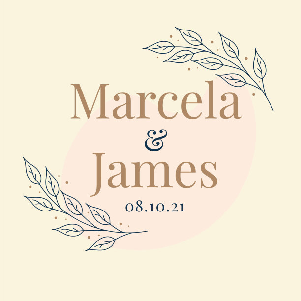 手绘婚礼字母图片下载