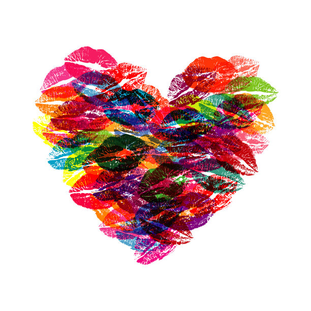 唇彩之吻之心图片下载