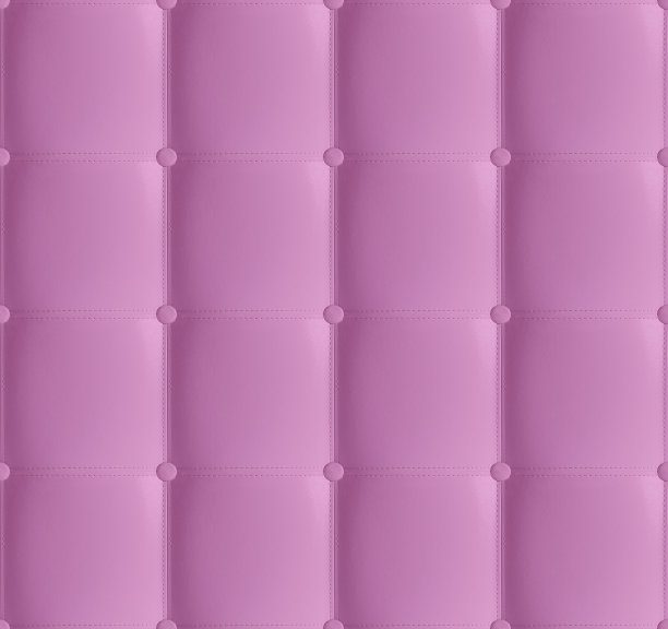 粉红色皮革绗缝床头板无缝图案，豪华软皮革背景。白色的床头板,床上。软垫皮革家具的背景纹理，方线和按钮图片下载