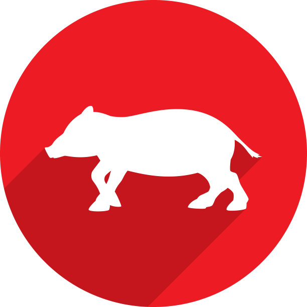 野猪图标轮廓图片下载