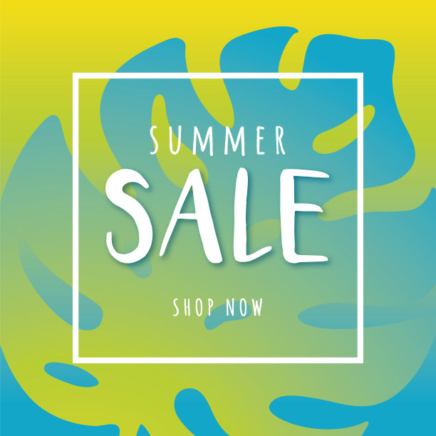 夏季促销设计广告，横幅，传单和传单图片下载