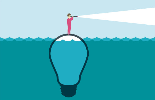 站在灯泡上图片下载