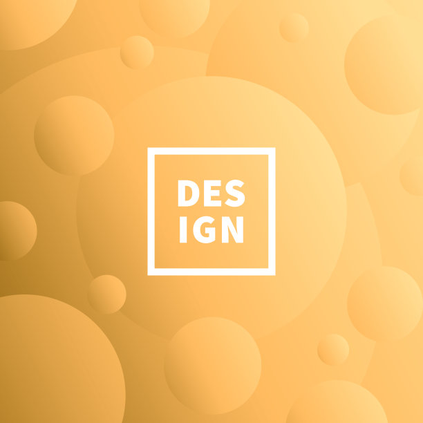 抽象几何背景与橙色梯度圆图片下载