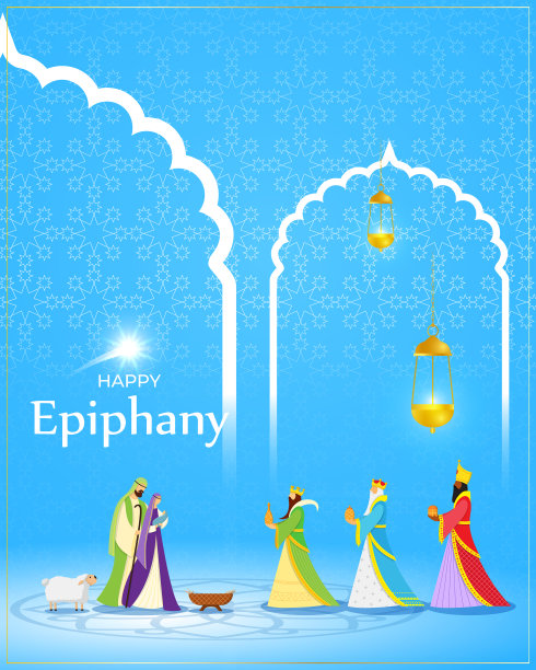 主显节基督教节日三位智者图片下载
