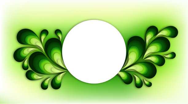 创意的布局背景和绿色的树叶与纸卡便条图片下载