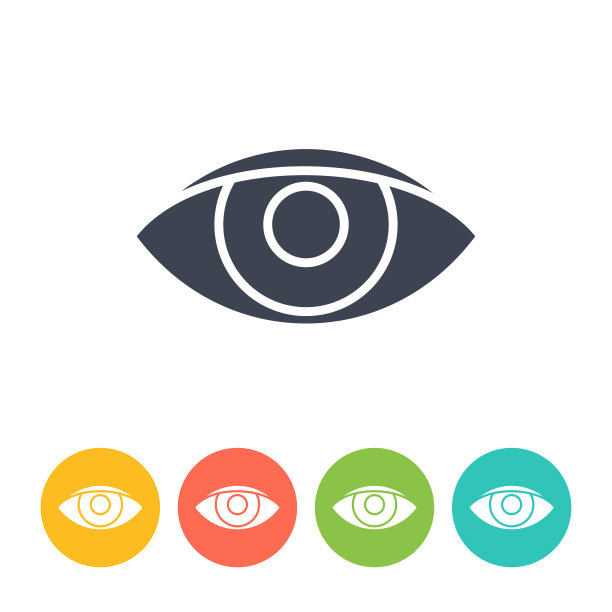 Eye Sight图标-黑色粗体固体风格矢量。健康与医学图片下载