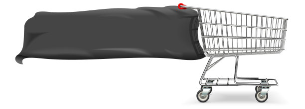 黑色星期五的概念与购物车图片下载