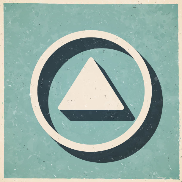 按钮。图标在复古风格-旧纹理纸图片下载