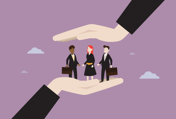 员工在掌上为员工感恩日的概念图片下载