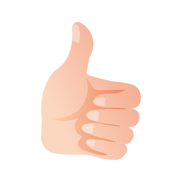 图标，手势。竖起大拇指。图片下载