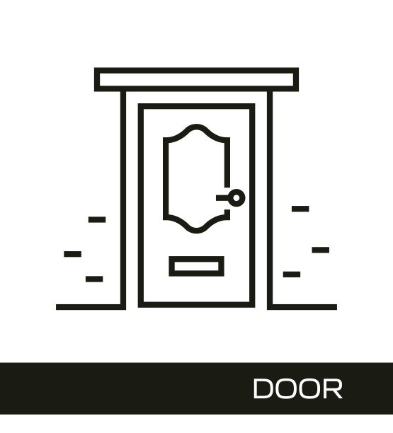 建筑(门)概念平面设计。图片下载