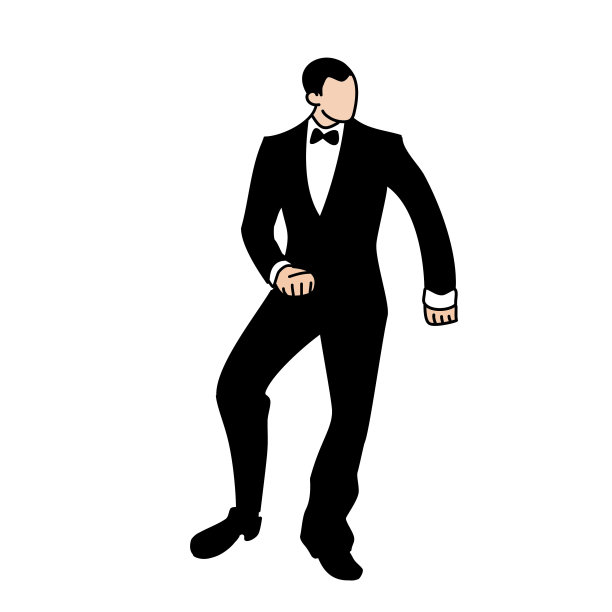 穿着燕尾服的男舞者图片下载