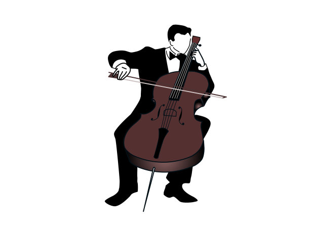 一个人在拉大提琴图片下载