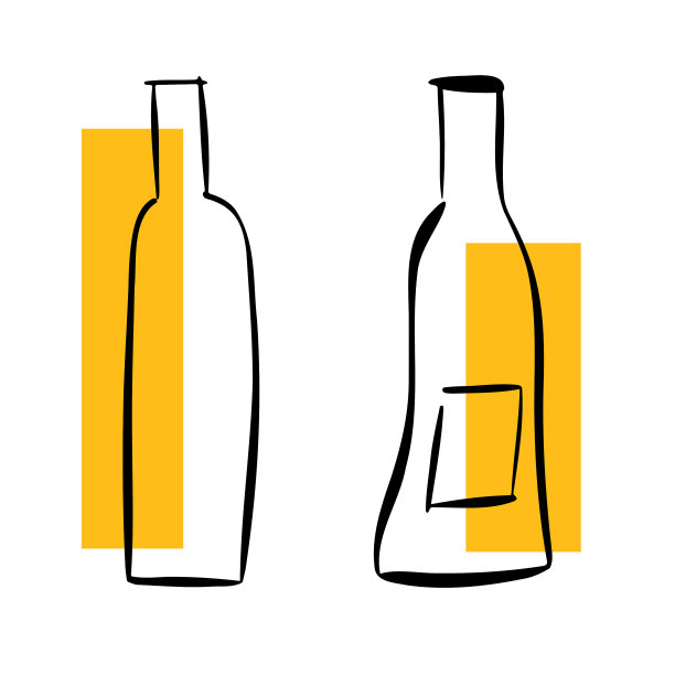 酒瓶素描和涂鸦图片下载