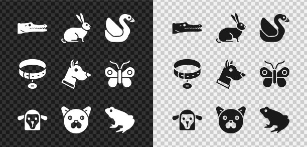 集鳄鱼、兔子、天鹅、鸟、羊头猫于一身图片下载