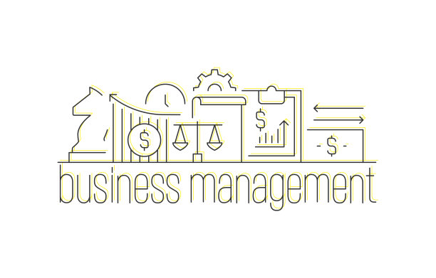 企业管理线图标设计图片下载