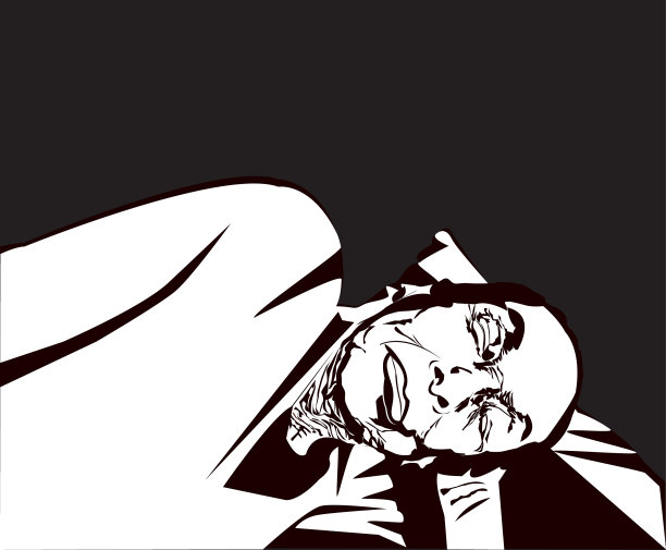 一个老妇人正在睡觉，图片下载