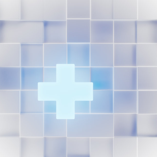 医疗保健灵感的背景与明亮柔和的灯光图片下载