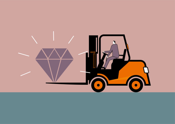 叉车矢量图。图片下载