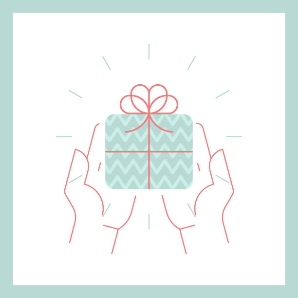 手中的礼品盒图片下载