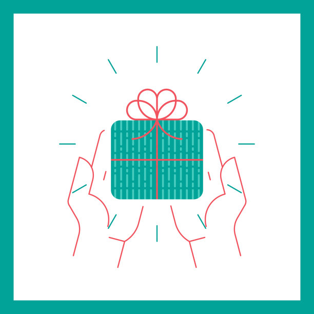 手中的礼品盒图片下载