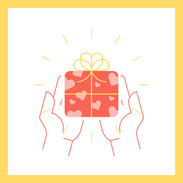 手中的礼品盒图片下载