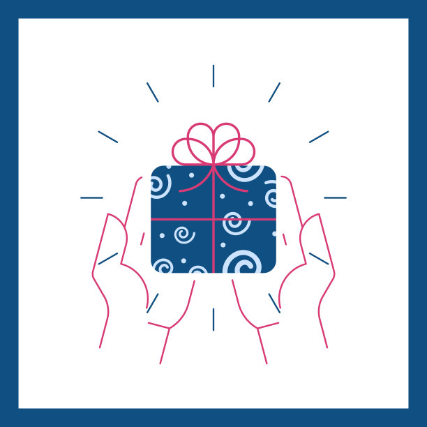 手中的礼品盒图片下载